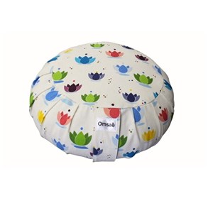 Zafu enfant en coton imprimé lotus
