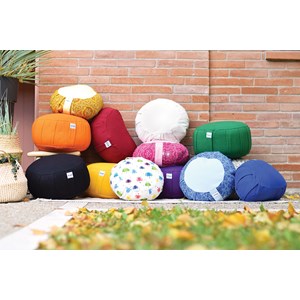 Zafu enfant en coton imprimé lotus