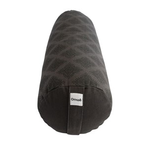 Bolster de yoga noir en kapok