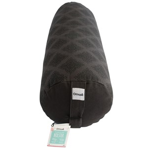 Bolster de yoga noir en kapok