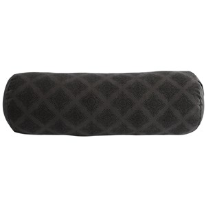 Bolster de yoga noir en kapok
