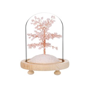 Arbre du bonheur en quartz rose