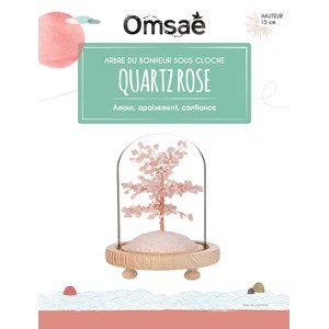 Arbre du bonheur en quartz rose