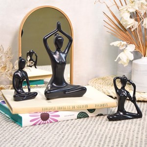 Posture de la sirène noir 10 cm