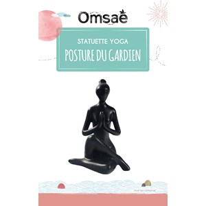 Posture du gardien noir 17 cm
