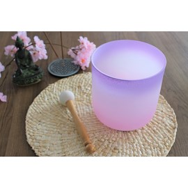 Bol chantant cristal candy violet & rose