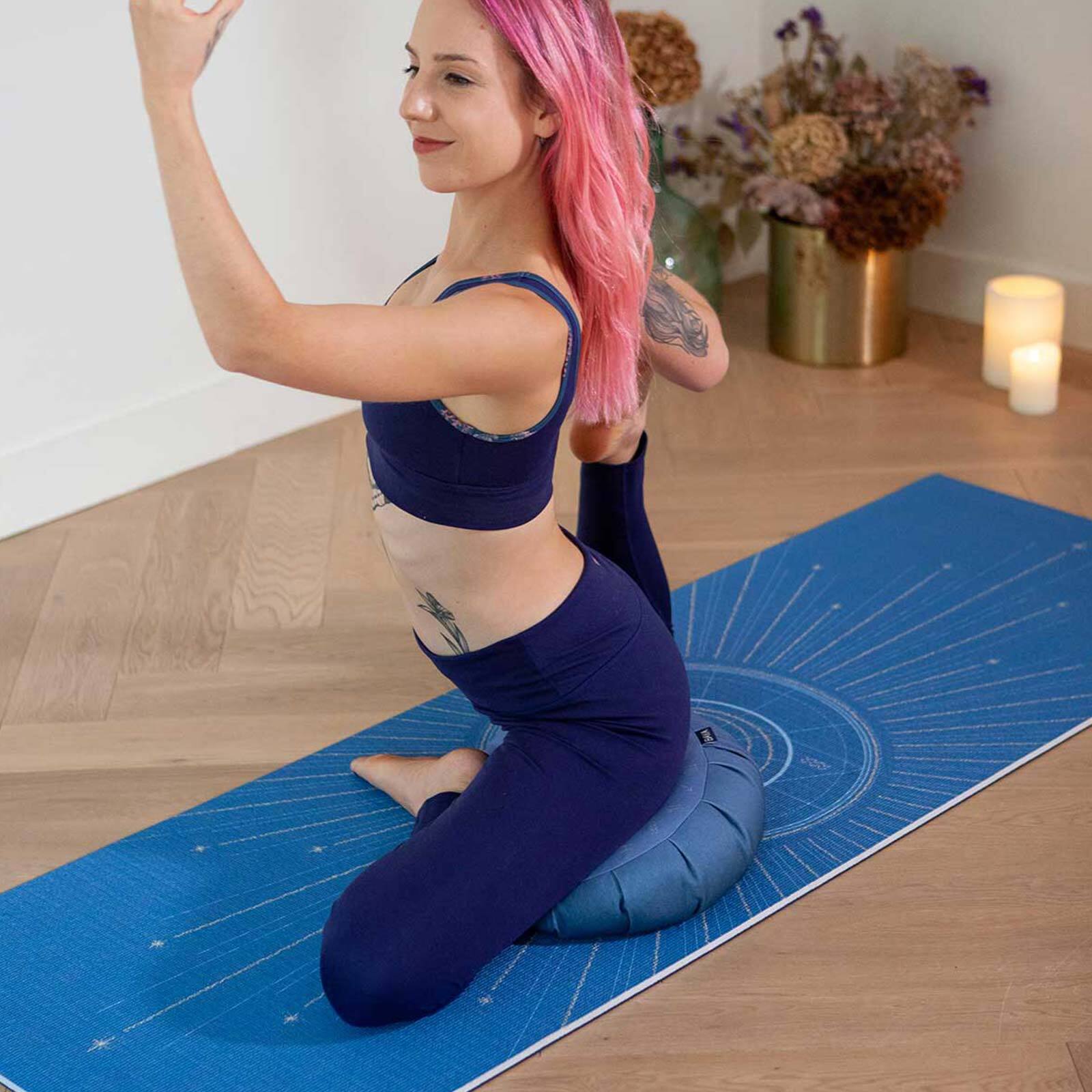 Tapis d'entrainement guide poses (10mm) - Tapis de Yoga