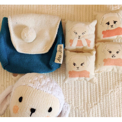 LERO LERO KID - Sac aux emotions  mouton bleu