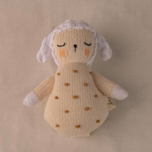 LERO LERO KID - Hochet mouton tricoté