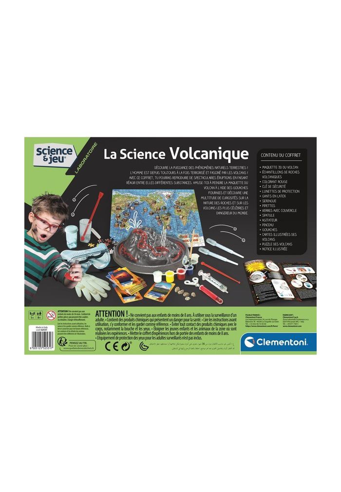 Kit fabriquer un Volcan Eruption volcanique loisir créatif Enfant 8 ans + -  Autres Jeux créatifs - Achat & prix