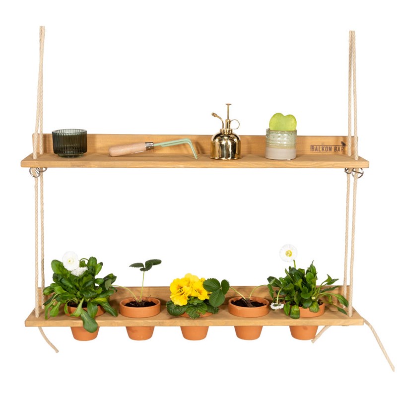 Balkonbar - JARDIN SUSPENDU PIN NATUREL