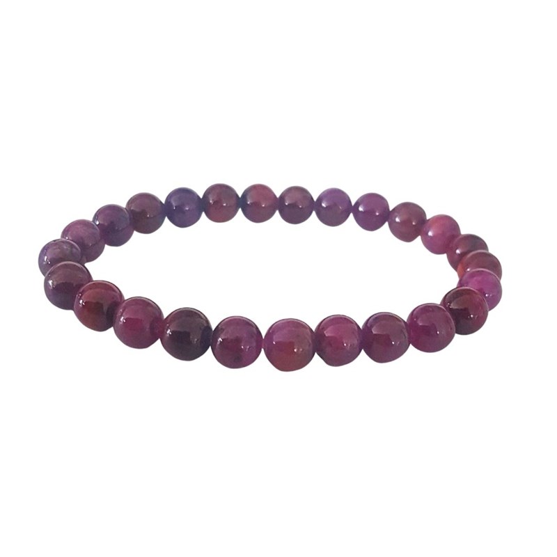 Garaulion - Bracelet rubis 8mm