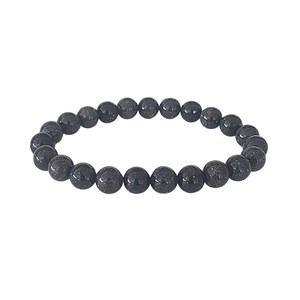 Bracelet opale noire 8 mm