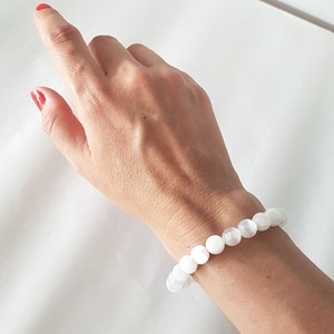 Bracelet selenite 8 mm