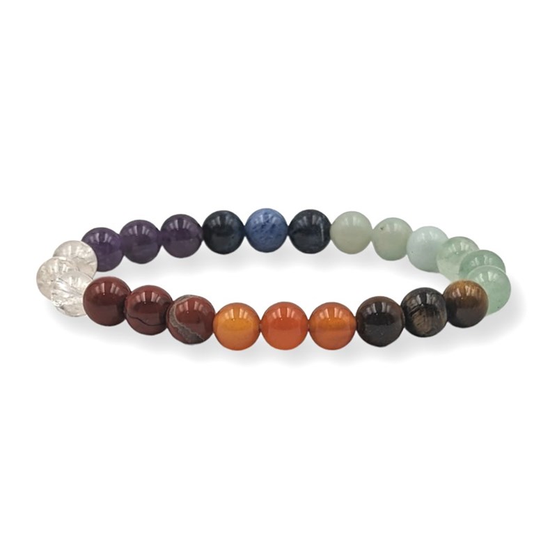 Garaulion - Bracelet 7 chakras 8 mm