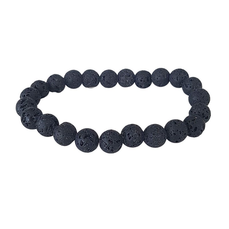 Garaulion - Bracelet pierre de lave 8 mm