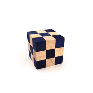 Casse-tête le cube serpent s bleu