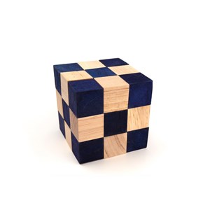 Casse-tête le cube serpent m bleu