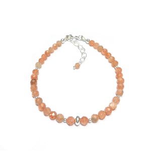 Bracelet pierre de soleil argent 925