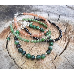 Bracelet pierre de soleil argent 925