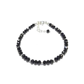 Bracelet spinelle noire argent 925