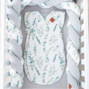 Tresse lit bébé universelle eucalyptus