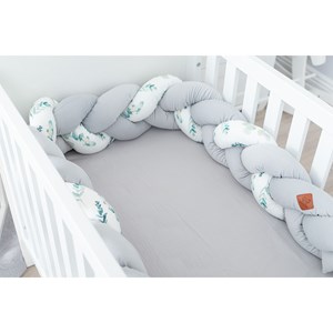 Tresse lit bébé universelle eucalyptus