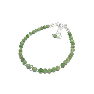 Bracelet diopside argent 925