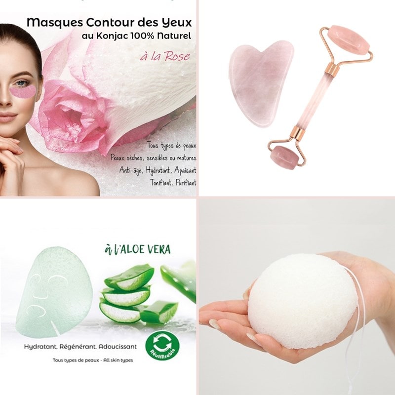 Masque contour des yeux Konjac au Collagène - Lot de 5