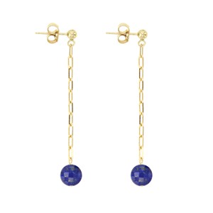 Boucles d'oreilles claudine lapis lazuli