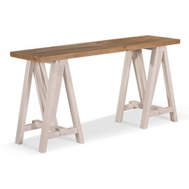 Console bois blanc - bréanna décoration
