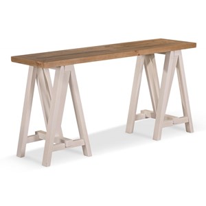 Console bois blanc - bréanna décoration