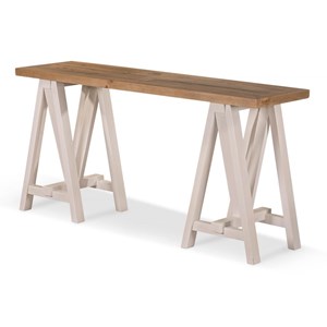 Console bois blanc - bréanna décoration