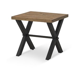 Table de chevet bois marron - achilée
