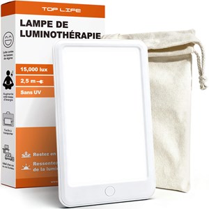 Lampe luminothérapie 15000 lux - sans uv