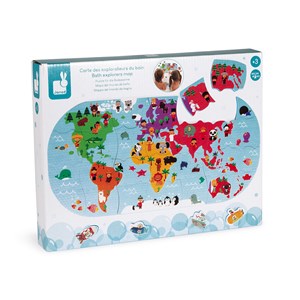 Puzzle cartes du monde pour le bain