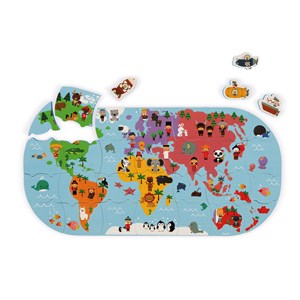 Puzzle cartes du monde pour le bain