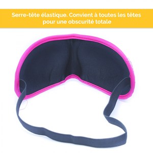 Lot de 2 masques de nuit - rose