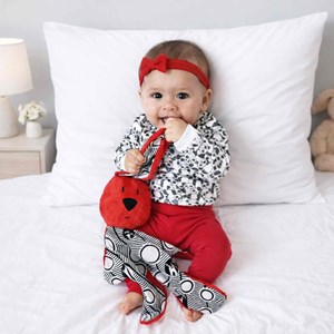 Grand doudou lapin bambou kic kic