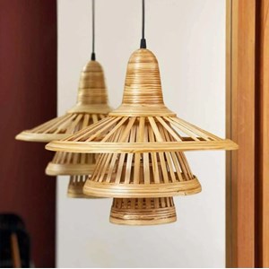 Suspension en tiges de bambou design d45