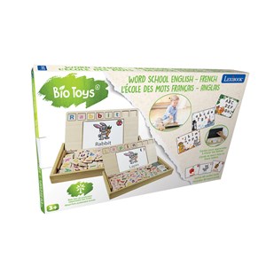 Bio toys l’ecole des mots bilingue français- anglais - jeu en bois