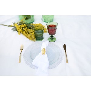 Verres à vin vert en acrylique - lot de 6