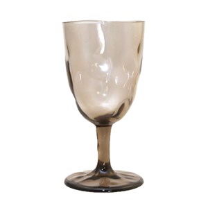 Verres à vin marron en acrylique - lot de 6