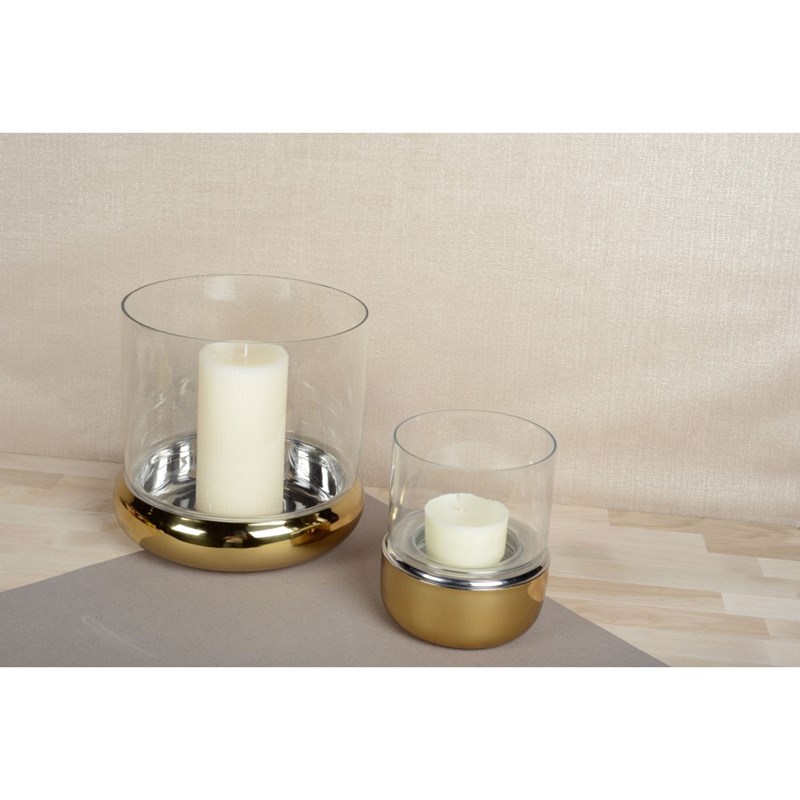 Photophore doré double paroi