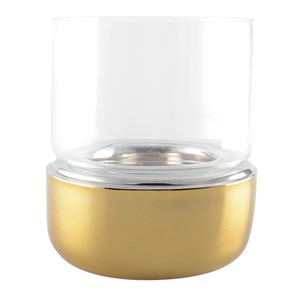 Photophore doré double paroi