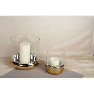 Photophore doré double paroi