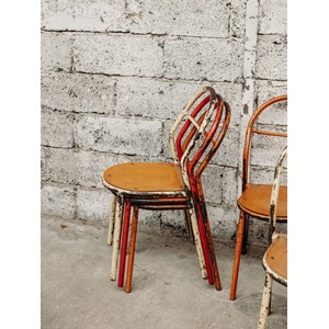 Lot de 6 chaises en métal n°276