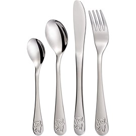 4 couverts enfant inox - ourson