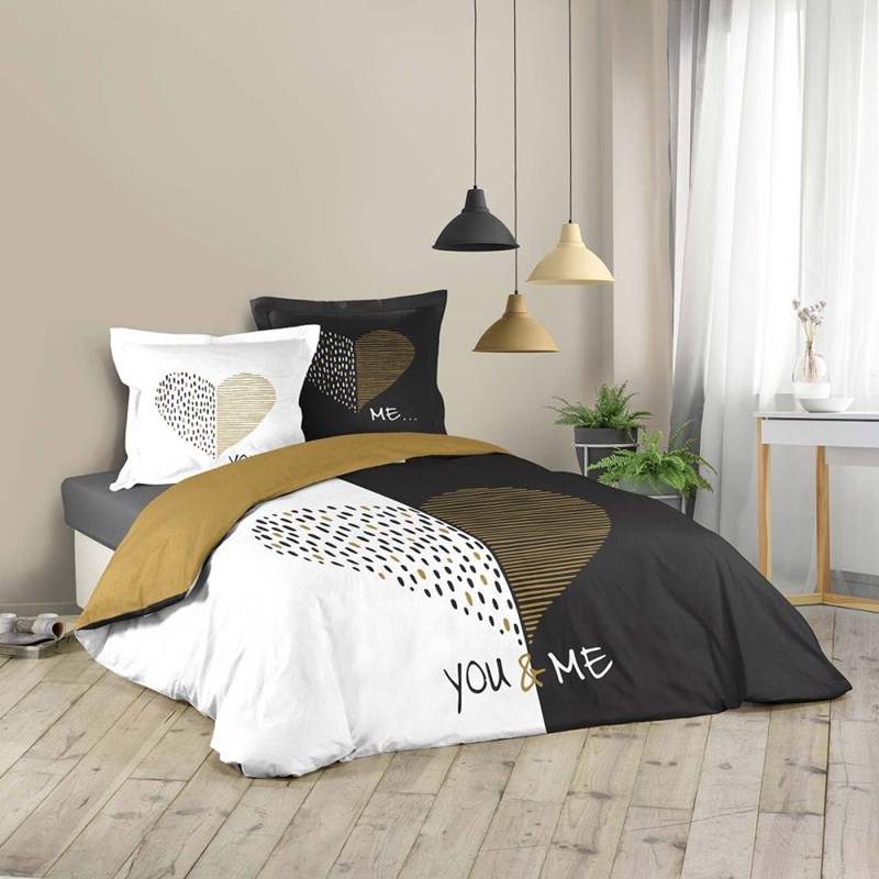Housse de couette 220x240 + 2 taies miu