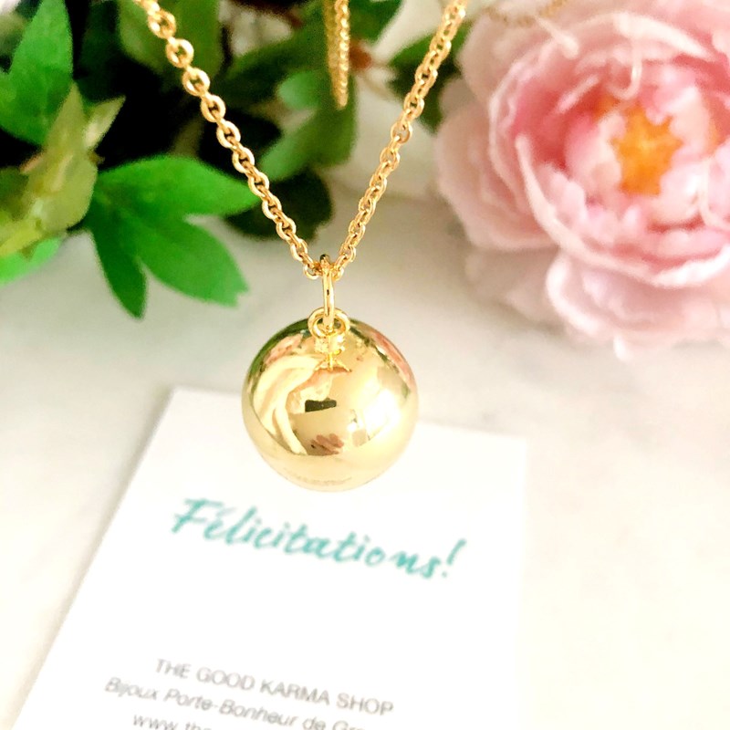 The Good Karma Shop - Bola de grossesse or jaune 18k